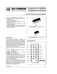 Datasheet ULN2002A производства STMicroelectronics
